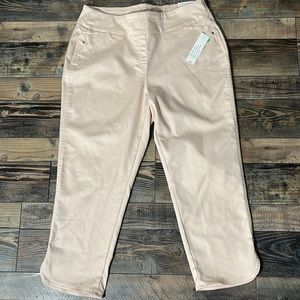 NWT Westbound light pink skinny crop pants